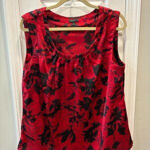 Talbots Blouse - Large - Red / Black - NWOT